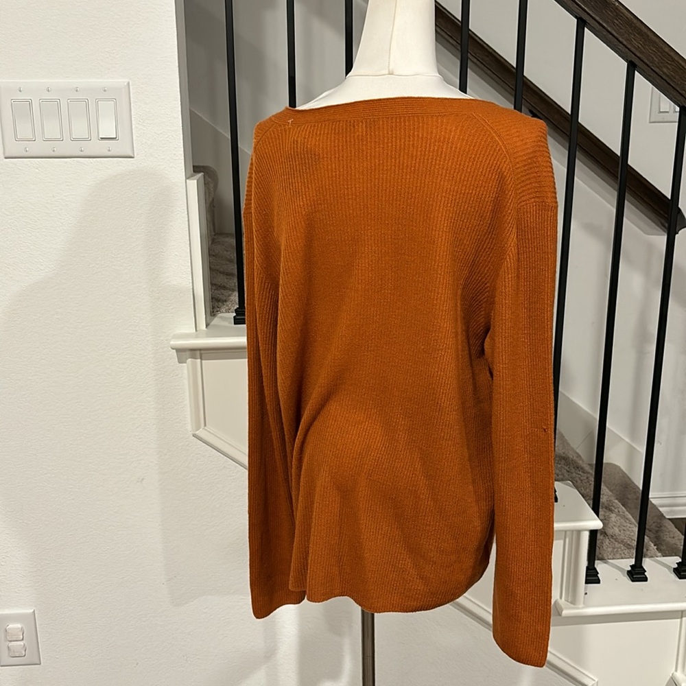 Vince Lightweight Cashmere Long Sleeve V-Neck Henley Sweater - Picture 5 of 7
